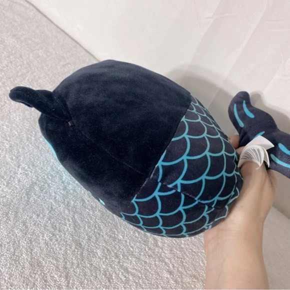 Halloween Sheika Skeleton Cat Mermaid Black Blue Squishmallow Plush - Picture 5 of 11